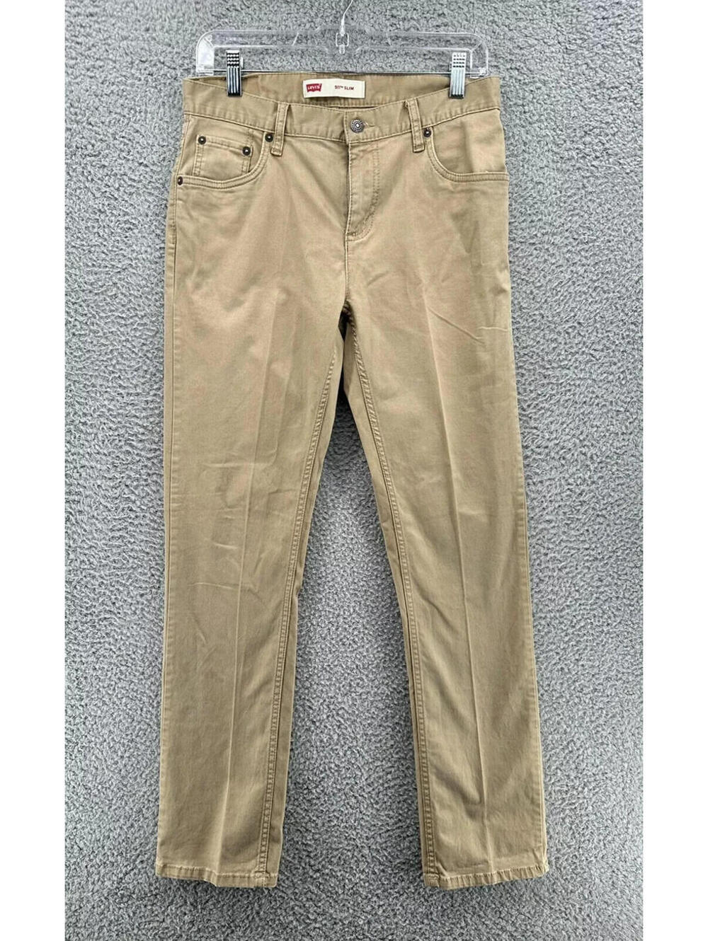 Levi's 511 Slim Stretch Soft Brown Khaki Work Pants Size 18 Reg 29x29 Workwear